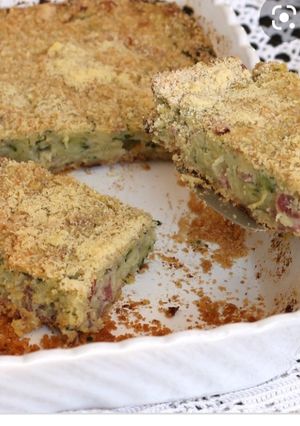 A picture of Courgettes gateau.