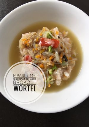 Foto resep MPASI 11m+ Semur AYAM cah Jamur Brokoli Wortel