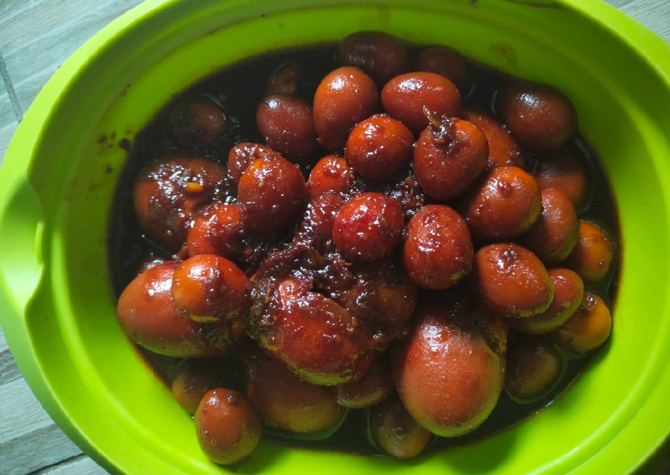 Telur masak kecap simple ala Chinese food