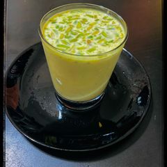 A picture of Pistachio milk cold.