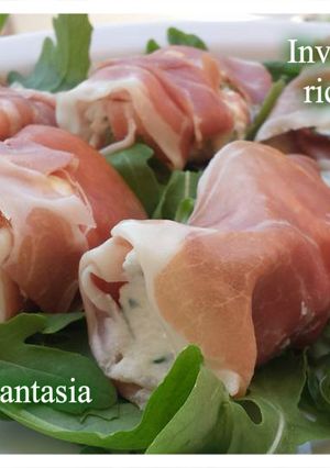 Foto di Involtini di crudo, con ricotta e rucola