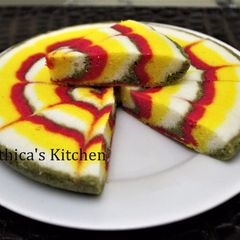 A picture of Multi Coloured Designer Idli Cake.