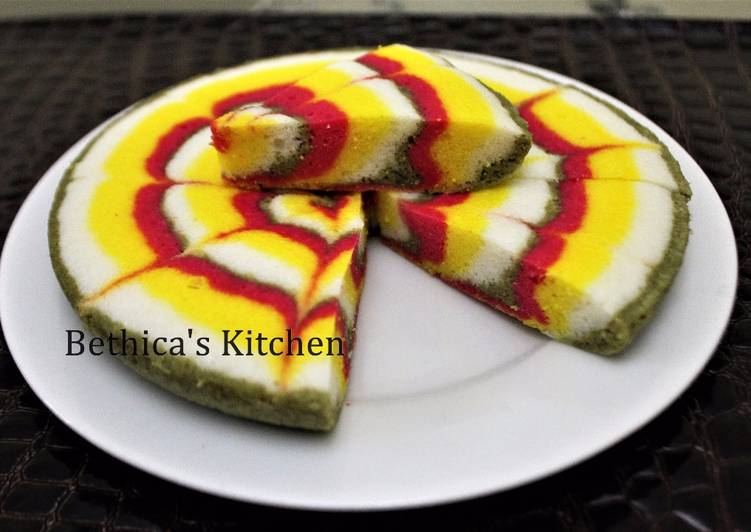 How to Cook Perfect Multi Coloured Designer Idli Cake This is Secret Recipe  From Homemade !!