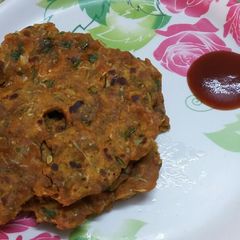 A picture of Cucumber Thalipeeth.