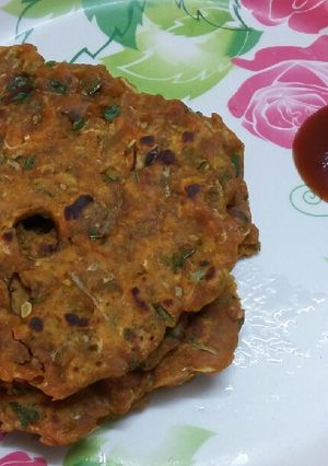 A picture of Cucumber Thalipeeth.