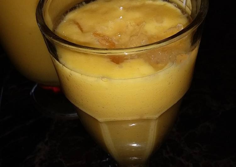 Recipe of Ultimate Mango smoothie | The Best Food|Easy Recipes for Busy Familie