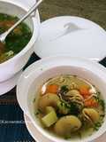 Sopa de calabaza con pasta lumaconi