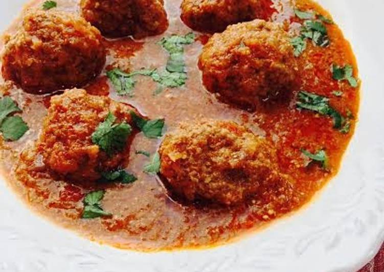 Simple Way to  Beef Kofta Curry