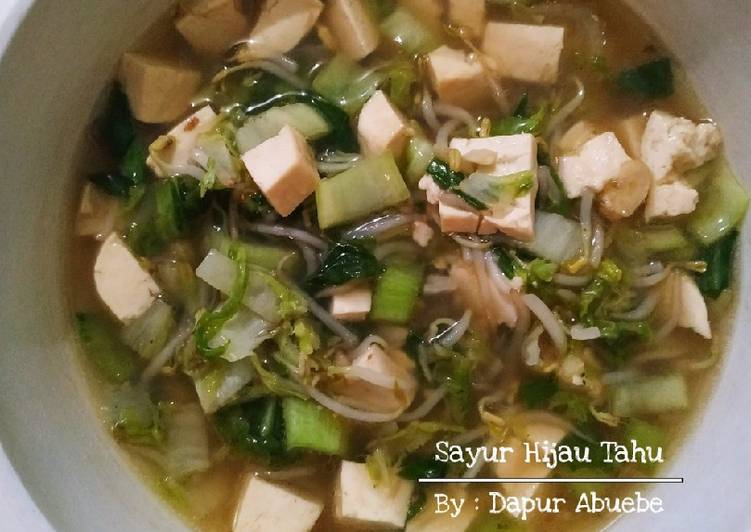 Sayur Hijau Tahu