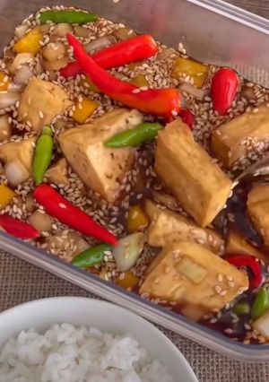 Hình của món Đậu hũ ngâm tương.