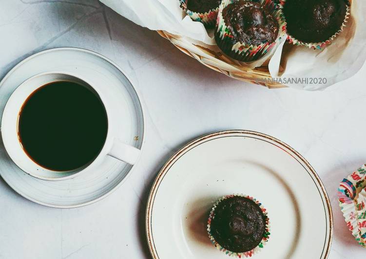 Sourdough Double Chocolate Muffins