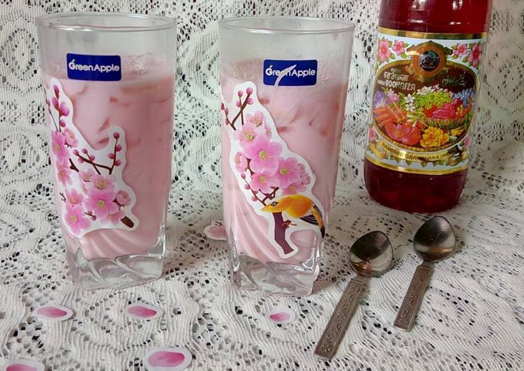 Easiest Way to Make Speedy Rose milk ice apple