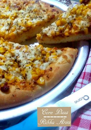Foto resep Corn Pizza / Pizza Jagung Kilatt iritt dengan keju Mozarella KW