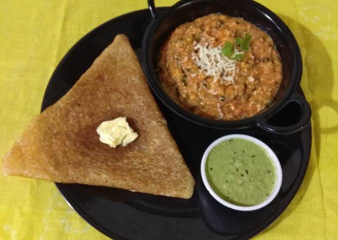 Recipe of Ultimate Cheese paneer gotala dosa