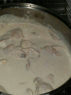 Una foto de Pechugas a la carbonara