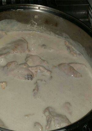 Una foto de Pechugas a la carbonara