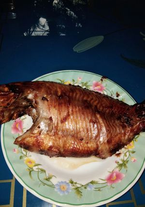 Hình của món Cá điêu hồng chiên bằng nồi chiên không dầu.