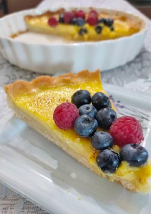 Zdjęcie przepisu Tarta creme brulee.
