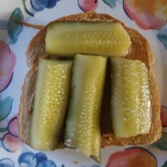 Mr. Spocks Peanut Butter & Pickle Sammich A picture of Mr. Spocks Peanut Butter & Pickle Sammich.