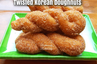 Resep 24.Twisted Korean Doughnuts (Kkwabaegi) yang Sempurna