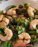 Ensalada especial con langostinos