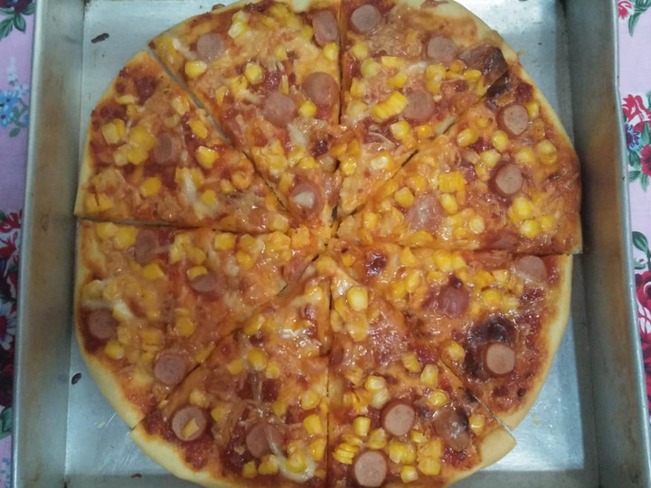 Wajib coba! Resep gampang membuat Pizza empuk mudah dibuat  nagih banget