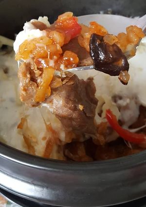 Foto resep Korean fried shirataki rice with cheese #siapramadan
