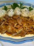 Ternera salteada con cebollas, receta asiática ultrasimple