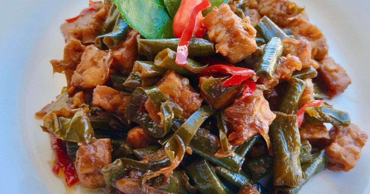 Oseng Manis Tempe Kacang Panjang