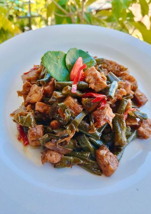 Foto resep Oseng Manis Tempe Kacang Panjang