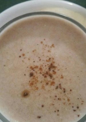 Una foto de Leche de avena cremosa