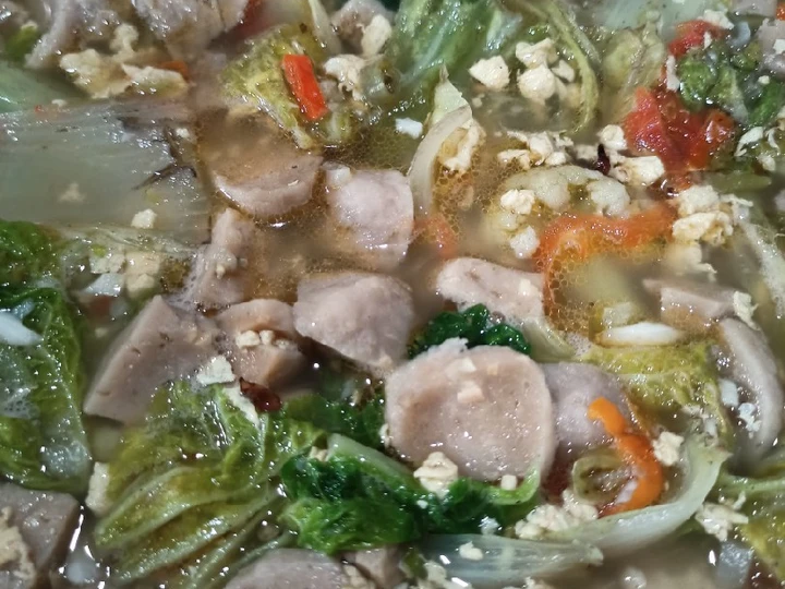 Langkah Mudah untuk Menyiapkan Resep Sawi Putih Orak Arik Telur Pentol Simpel yang  Bikin Ketagihan Anti Ribet, Bisa Manjain Lidah