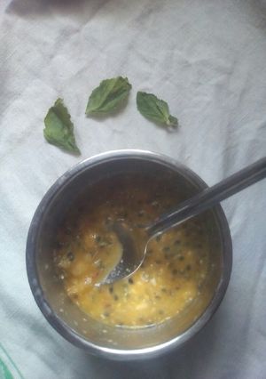 A picture of Fruit soup.