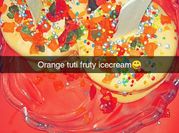 A picture of orange tutti fruity