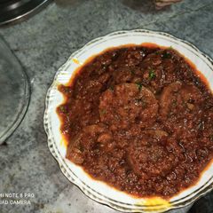 A picture of Lauki Tikka Masala.