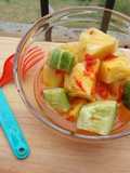 32.Asinan nanas + ketimun Segarrr