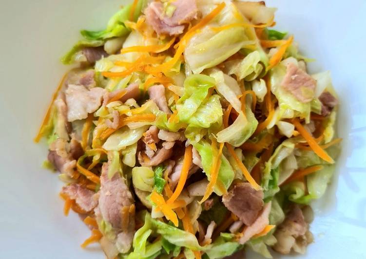 Step-by-Step Guide to Make Award-winning Stir Fry Cabbage Bacon