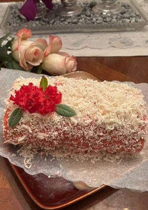 Hình của món Bánh Bông Tuyết (Snowflake cake).