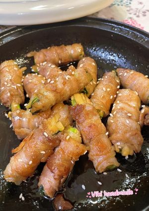 豬五花櫛瓜捲 的食譜成品照片