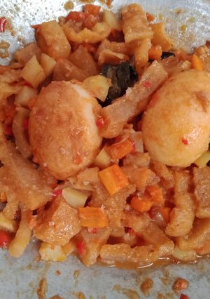 Foto resep Sambel goreng rambak, telur, kentang, wortel
