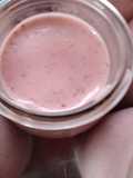 Helado de frutilla y queso
