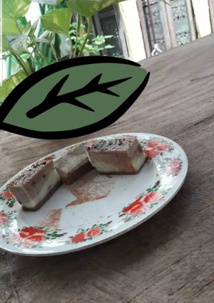 Foto resep Pudding roti tawar Tricolour 👍👍