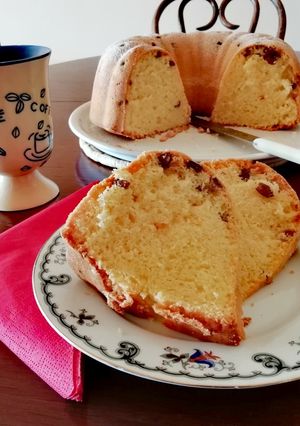 Mazsolás kuglóf recept fotója