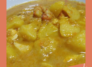 Foto principal de Patatas con bacalao y gambas
