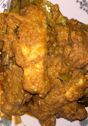 Foto resep Saksang Ayam Kampung Pedas💕