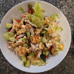 A picture of Chicken Salad (with Greek Halloumi).
