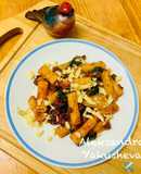 Pasta (Rigatoni) with beef and spicy Chipotle