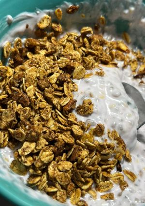 Una foto de Granola manzana-canela