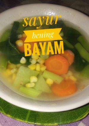 Foto resep Sayur bening bayam