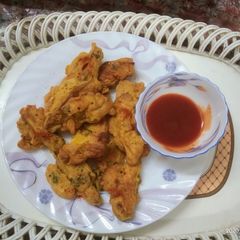 A picture of SWEET  POTATO  FRITTERS.